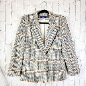 Classic Plaid Women's Blazer